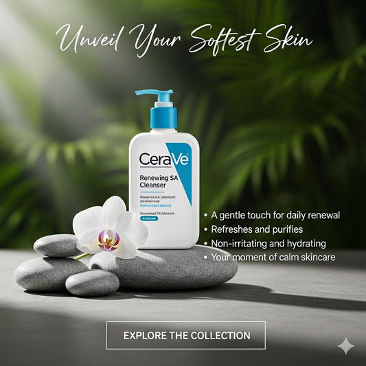 Cerave Renewing Sa Cleanser And Hydrating Cleanser With Salicylic Acid & Ceramides – (237ml)