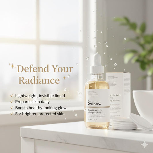 The Ordinary Glycolic Acid 7% Toning Solution – Exfoliating Face Toner For Radiant Skin, Removes Dead Skin Cells, Brightens & Smoothens, 240ml