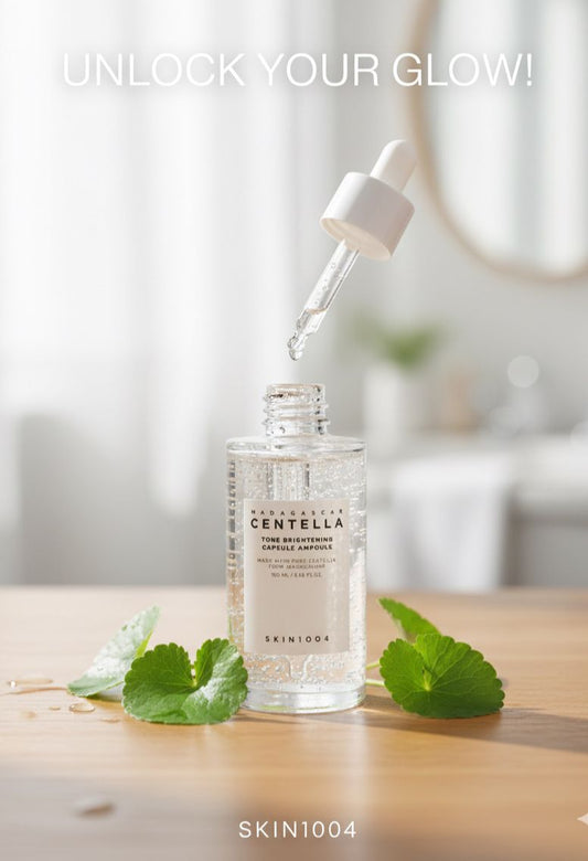 Centella Tone Brightning Ampule Serum Cica Soothing & Repairing Face Serum for Acne, Redness & Sensitive Skin