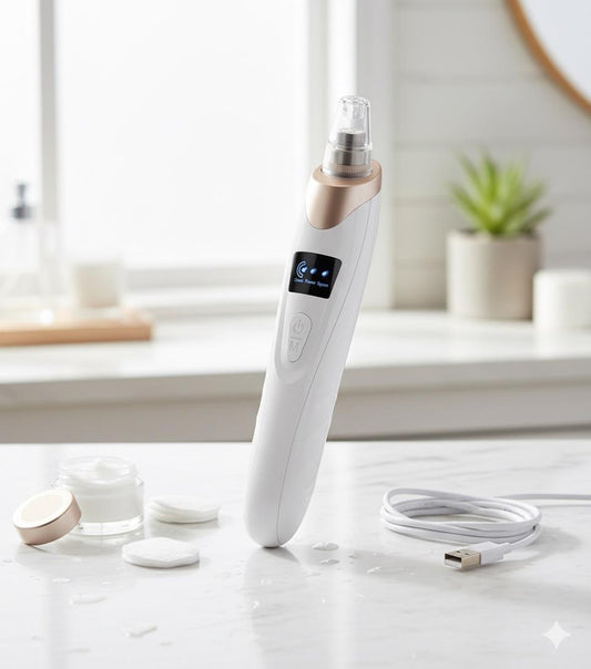 Derma Suction Vacuum Blackhead Remover Pore Cleaner Electric Nose Face Deep Cleaning Skin Care Machine Aspirator Point Skin Care Tool Beauty – (imported) ( Cell Operated )