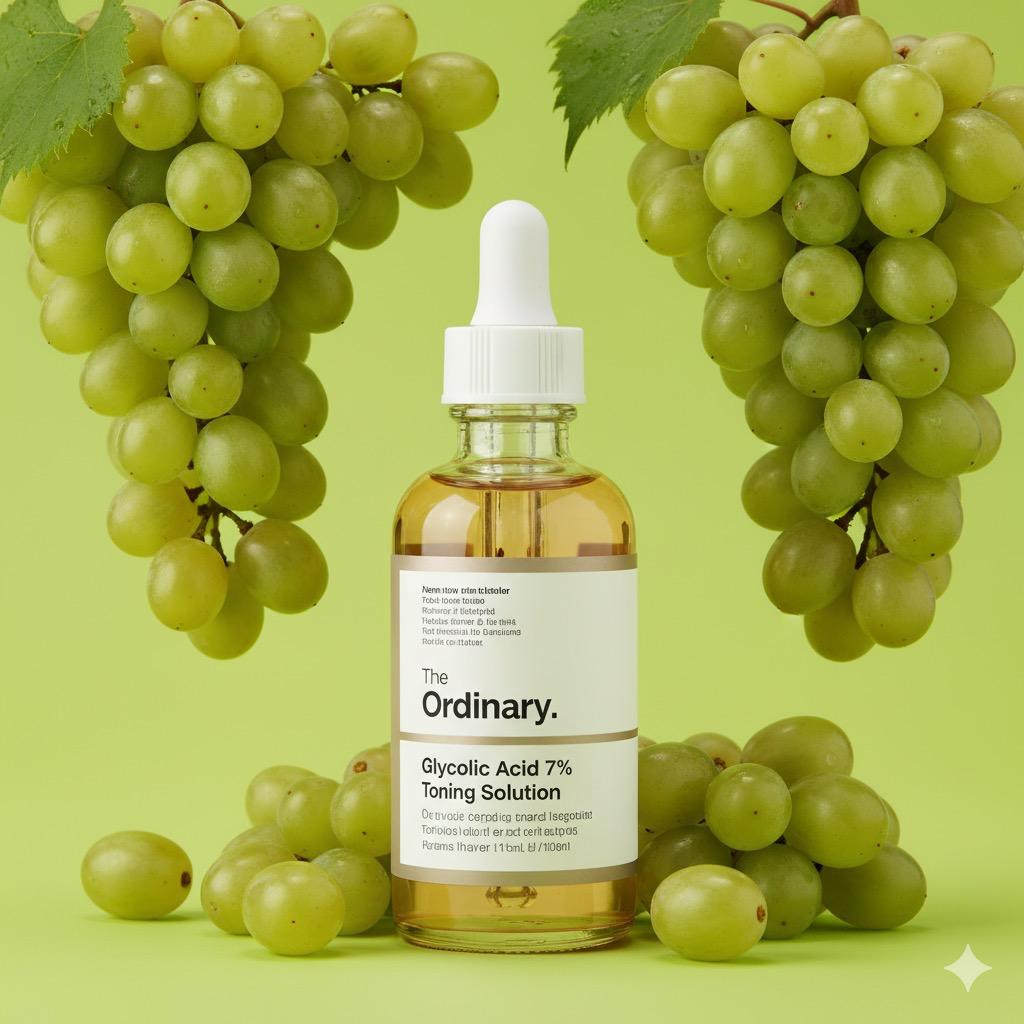The Ordinary Glycolic Acid 7% Toning Solution – Exfoliating Face Toner For Radiant Skin, Removes Dead Skin Cells, Brightens & Smoothens, 240ml