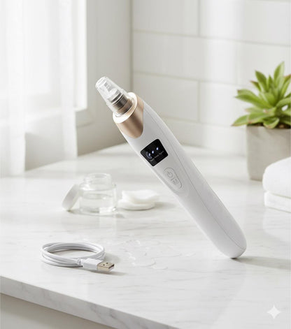 Derma Suction Vacuum Blackhead Remover Pore Cleaner Electric Nose Face Deep Cleaning Skin Care Machine Aspirator Point Skin Care Tool Beauty – (imported) ( Cell Operated )